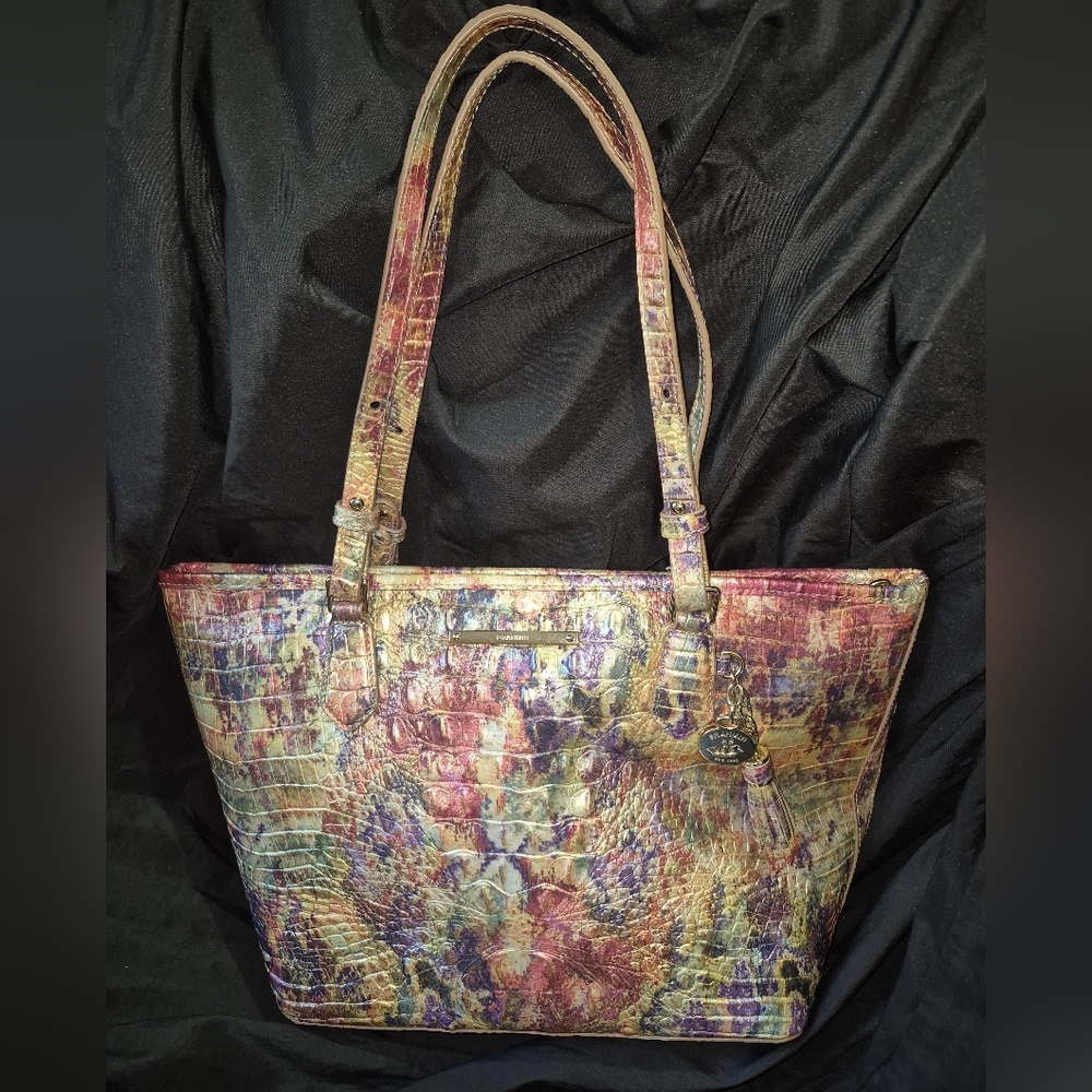 A BRAHMIN, Multi-Color Croc-Embossed Tote Bag - Women